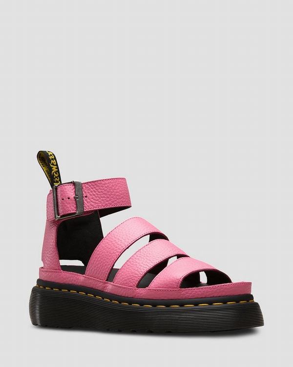 Dr Martens Dámské Sandály Clarissa Ii Quad Růžové, CZ-530194